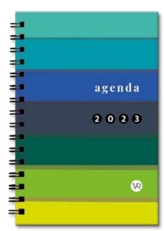 Agenda News 2023 - Verde Franjas ( Anillada )