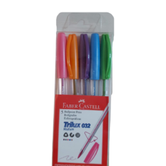 Trilux 032 - Pack 5 Bolígrafos Esferográficas de Colores + 1 Bolígrafo Azul De Regalo
