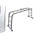 Escalera plegable aluminio 4x3 + andamio Black Panther - comprar online