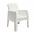 Sillon Laury Milo simil ratan color blanco