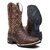 Bota Texana Masculina Bico Escamada Marrom 7MBoots