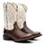 Bota Texana Masculina Bico Redondo Marrom 7MBoots