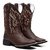 Bota Texana Feminina Bico Quadrado Marrom 7MBoots