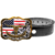 Cinto Country De Couro Legítimo Com Fivela EUA American Longhorn - comprar online