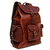 Mochila De Couro Sênior Marrom Dark Sienna - comprar online