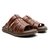 Chinelo de Couro Masculino Marrom 7MBoots