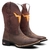 Bota Texana Masculina Buffalo Marrom + Corrente Folheada a Ouro - loja online