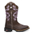 Bota Texana Feminina Floral Lilas