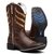 Bota Texana Masculina Bico Quadrado Marrom 7MBoots