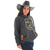 Moletom Country Cinza Com Capuz Rodeio Feminino