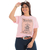 Camiseta Country Feminina Wanted Rosa Algodão