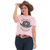 Camiseta Country Feminina Sheriff Law e Order Rosa Algodão