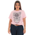 Camiseta Country Feminina Rosa Sheriff Algodão