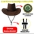 Chapéu de Camurça Cowboy Barretos Country Boiadeiro Preto TAMANHO ÚNICO - comprar online