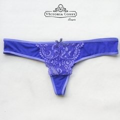 VICTORIA COSSY COLALESS PUNTILLA Y MICROTUL AZUL 03 ALPI - comprar online