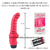 CAIMAN CONSOLADOR FUNNY ESCALONADO CON VIBRADOR DE SILICONA 10-420-54