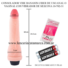 CAIMAN CONSOLADOR BANANIN CIBER CON VIBRADOR DE SILICONA 10-702-31