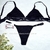 ANDRESSA CONJUNTO TRIANGULO TELA TEXTURADA Y COLALESS REGULABLE NEGRO A 1248N - comprar online