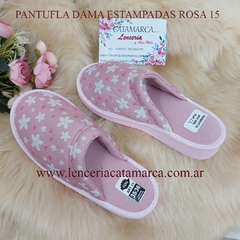 IKKI PANTUFLA BORDADA DAMA ESTAMPADAS ROSADO 15ERO