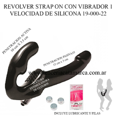 CAIMAN REVOLVER STRAP ON CON VIBRADOR 1 VELOCIDAD DE SILICONA 19-000-22