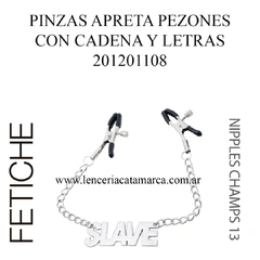 ST APRETA PEZONES CON CADENA Y SLAVE NIPLES CHAMPS 13 201201108