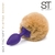 ST PLUG ANAL DE SILICONA CON POMPON 272332215 LILA - comprar online