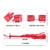 ST KIT BONDAGE 7 PIEZAS ECO CUERO + VIBRADOR RED ST-KIT-0095 RED - CATAMARCASEX LENCERIA Y SEX SHOP