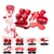 Imagen de ST KIT BONDAGE 7 PIEZAS ECO CUERO + VIBRADOR RED ST-KIT-0095 RED