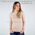 ETIQUETA CAMISETA MANGAS LARGAS POLERA DE POLIDON BEIGE 3340BE