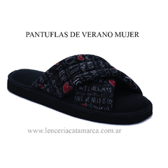 IKKI PANTUFLA VERANO DAMA NEGRO ESTAMPADO 38N