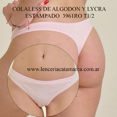 KIERO COLALESS DE ALGODON Y LYCRA ESTAMPADO ROSADO 3961RO T1/2