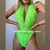 TENDENCIAS BODY DE ENCAJE VERDE FLUOR 4070VF - comprar online