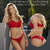 LODY CONJUNTO BUSTIER SOFT PUSH CON ARO DE PUNTILLA Y VEDETINA ROJO 5260R