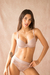 ANDRESSA CONJUNTO TAZA SOFT CON ARO DE LYCRA Y PUNTILLA CON COLALESS NUDE L 5607NU - comprar online