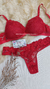 ANDRESSA CONJUNTO TRIANGULO SOFT CON BASE DE PUNTILLA Y COLALESS ROJO L 5673R - comprar online