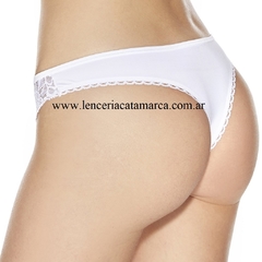 YVETTE COLALESS LISSE DE MICROFIBRA CON DETALLE DE PUNTILLA 60075B - comprar online