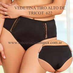 MEU BEM VEDETINA TIRO ALTO DE TRICOT NEGRO 622N