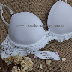 PAPILLON CORPIÑO TAZA SOFT CON PUSH UP DE MICROFIBRA Y PUNTILLA CON LYCRA 87B