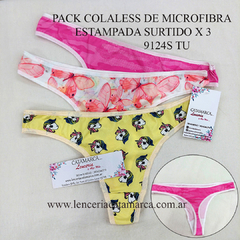 LODY PACK COLALESS DE MICROFIBRA ESTAMPADA SURTIDO X 3 UNIDADES 9124S TU