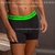 LODY BOXER ALGODON Y LYCRA ELASTICO PERSONALIZADO NEGRO VERDE 956NV