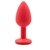 ST PLUG ANAL MEDIANO DE SILICONA AG113-M RED