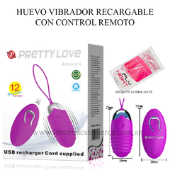 PRETTY LOVE HUEVO ESTIMULADOR VIBRADOR CON CONTROL REMOTO RECARGABLE JESSICA BI-014362W-3