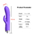 ST DOBLE ESTIMULADOR CON MOVIMIENTO Y CON VIBRADOR REGARGABLE YOVI PURPLE BST-VB-1851 en internet