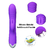 ST DOBLE ESTIMULADOR CON MOVIMIENTO Y CON VIBRADOR REGARGABLE YOVI PURPLE BST-VB-1851