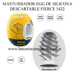 SATISFYER MASTURBADOR EGG DE SILICONA DESCARTABLE FIERCE 3422