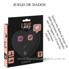 SEXITIVE JUEGO DE DADOS PARA PAREJA LOVE PLAY GLO01