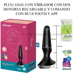 SATISFYER PLUG ANAL RECARGABLE Y BLUETOOTH Y WIFI ILICIOUS 2 J2018-139-1