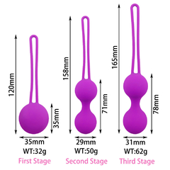 ST KIT DE 3 BOLAS VAGINALES KEGEL BALL 8 KIT-KE-008 - comprar online