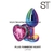 ST PLUG ANAL GRANDE DE METAL CORAZON RAINBOW HEART M003-L