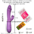 ST DOBLE ESTIMULADOR VIBRADOR KATY 1 10 VELOCIDADES MF-8701 PURPLE